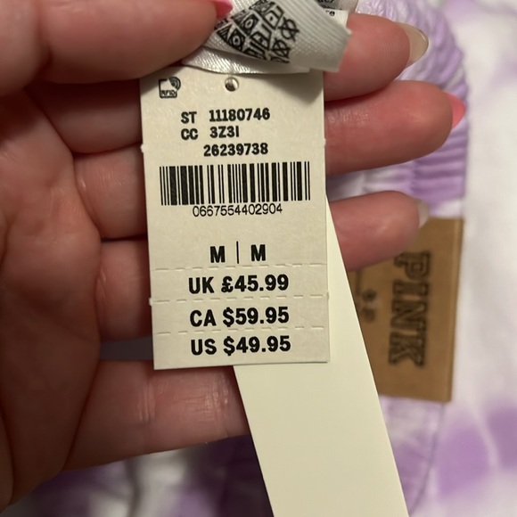 NWT Pink Tie Dye High Waist Campus Jogger - Picture 5 of 5